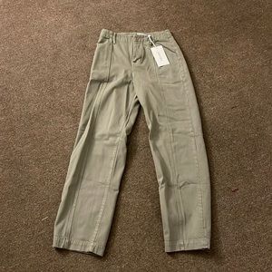 Frame high waisted military washed trousers